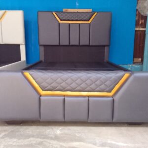 Luxury King size Leather Padded Bed Frame