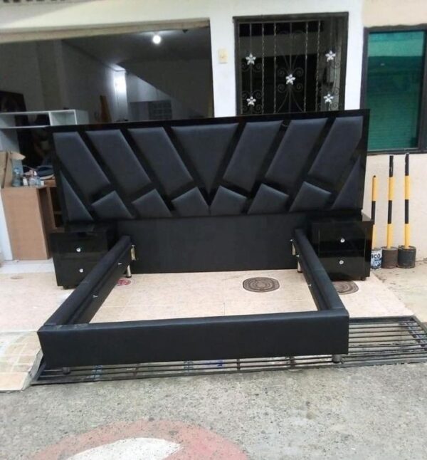 Luxury King size Leather Padded Bed Frame