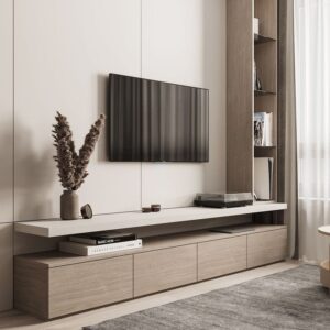 Creative TV Console Cabinet Design
