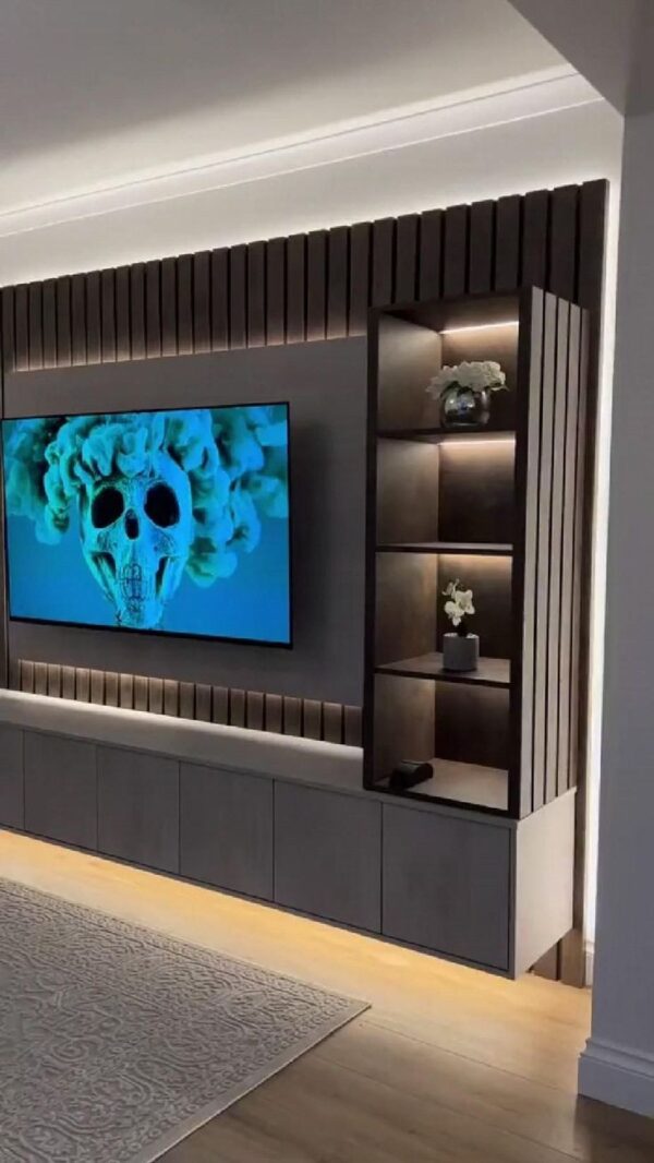 Creative TV Console Cabinet Design