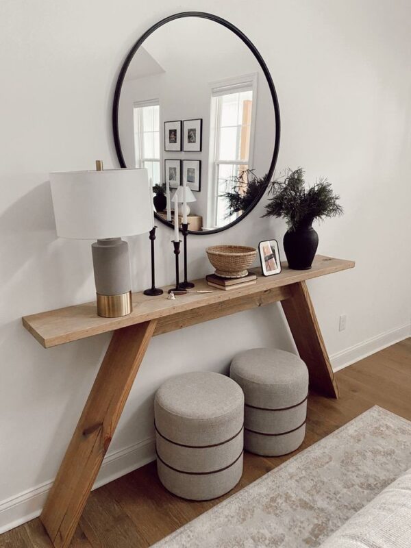 Crafted All Wooden Console Table Furniture