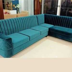 Premium Teal Green L-shaped Right Sectional Sofa
