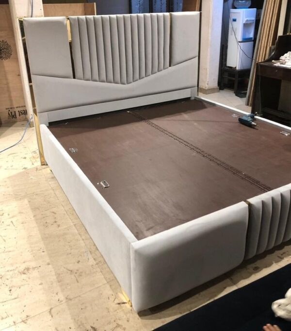Creative padded bedframe with upholstered headboard & footboard
