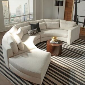 White Curved Large Sofa/ Lounge/ Couch Design